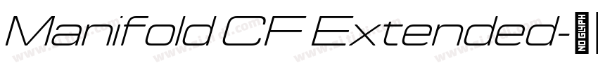 Manifold CF Extended字体转换